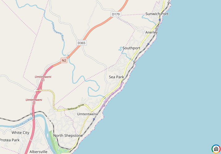 Map location of Sea Park
